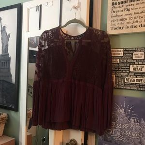 American Eagle long sleeve lacey blouse.